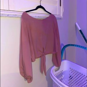 Medium pink blouse